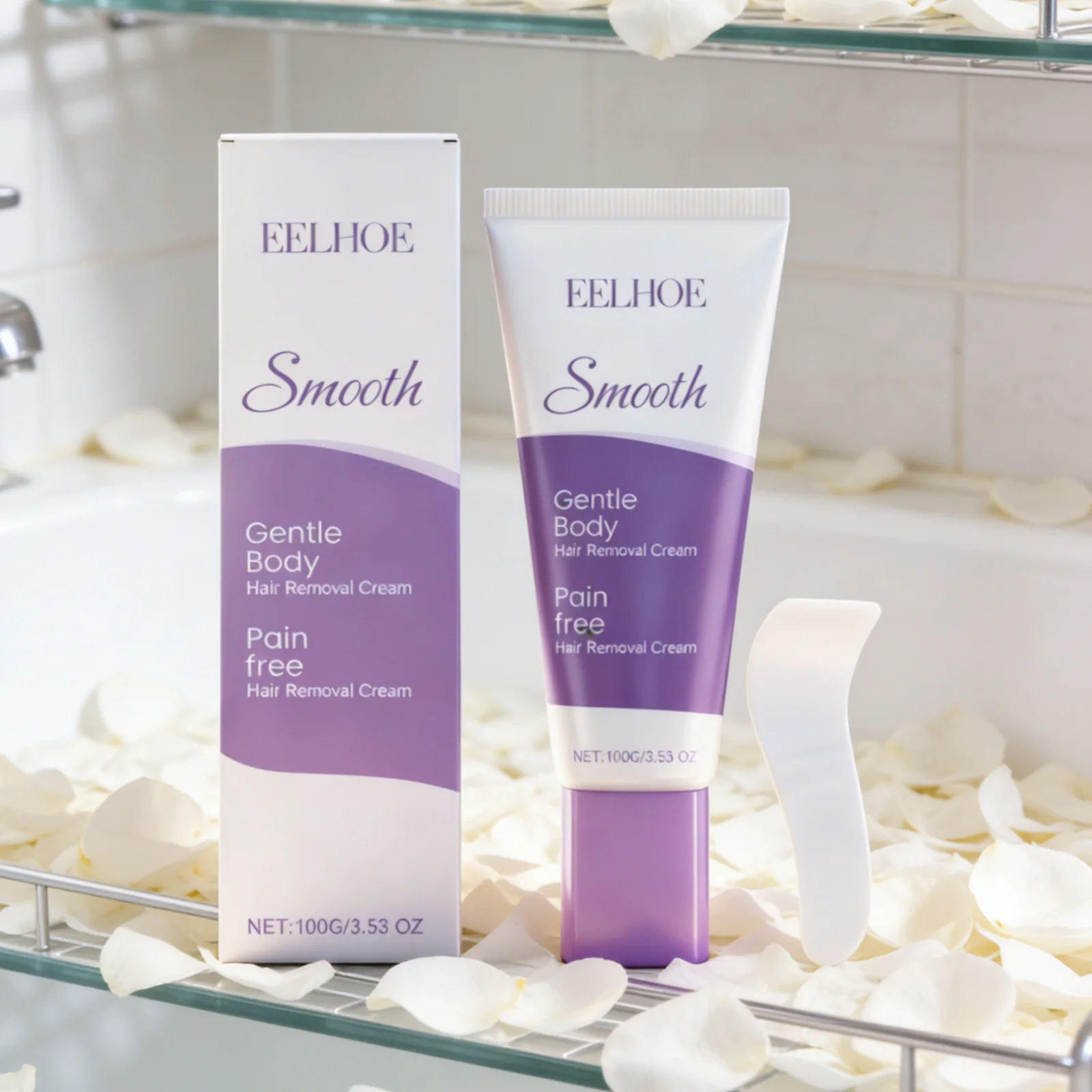 Eelhoe Hair Removal Cream for Sensitive Skin Smooth Calming Fast Acting Daily Use Pain Free Hair Remover Growth Inhibitor 100g
Eelhoe Hair Removal Cream for Sensitive Skin Smooth Calming Fast Acting Daily Use Pain Free Hair Remover Growth Inhibitor 100g