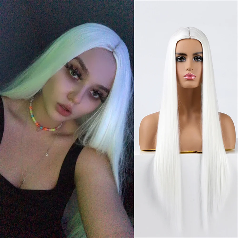 Long White Wigs Straight White Hair Dye Wigs Women Middle Part Synthetic Heat Resistant Natural Hair for Party Halloween
Long White Wigs Straight White Hair Dye Wigs Women Middle Part Synthetic Heat Resistant Natural Hair for Party Halloween