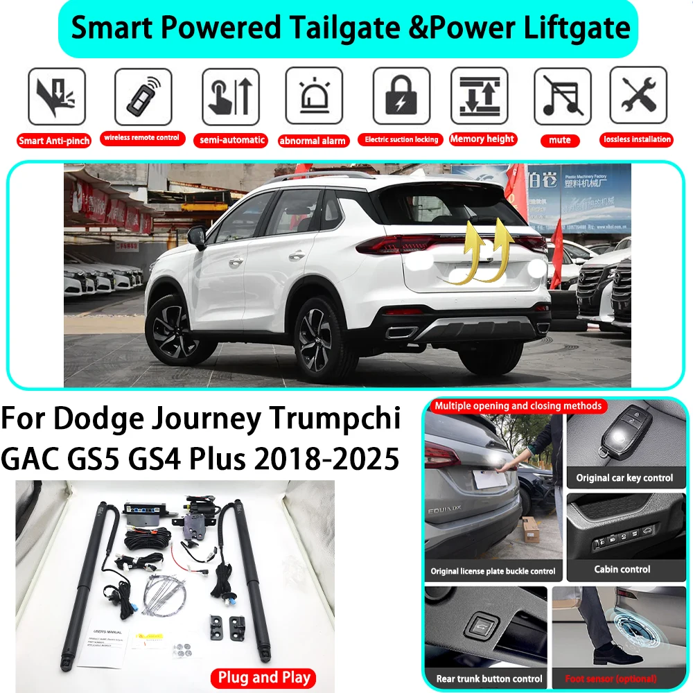 for Dodge Journey Trumpchi GAC GS5 GS4 Plus 2018-2025 OEM Smart Automatic Powered Tailgate Electric Power Tailgate Lift Kit
for Dodge Journey Trumpchi GAC GS5 GS4 Plus 2018-2025 OEM Smart Automatic Powered Tailgate Electric Power Tailgate Lift Kit