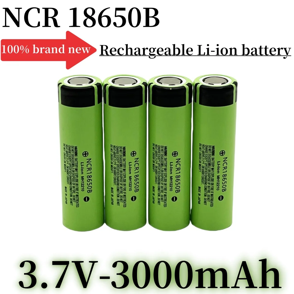 3.7V 3000mAh NCR18650B 34B Rechargeable lithium battery 18650 Battery 34B for Monitoring,Flashlight, handheld fan Etc
3.7V 3000mAh NCR18650B 34B Rechargeable lithium battery 18650 Battery 34B for Monitoring,Flashlight, handheld fan Etc