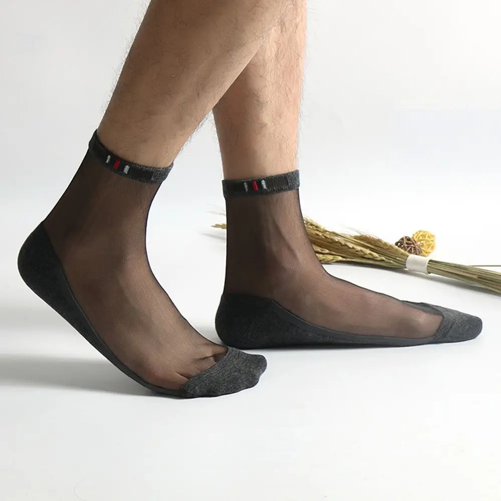 Men Summer Glass Silk Antiskid Transparent Short Crew Invisible Socks Cotton Short Socks
Men Summer Glass Silk Antiskid Transparent Short Crew Invisible Socks Cotton Short Socks