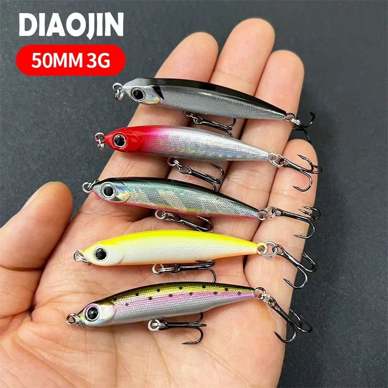 Sinking Pencil Fishing Lure Small Wobblers 3g 5cm Mini Artificial Hard Bait 3D Eyes Pesca Trout Fishing Tackle
Sinking Pencil Fishing Lure Small Wobblers 3g 5cm Mini Artificial Hard Bait 3D Eyes Pesca Trout Fishing Tackle