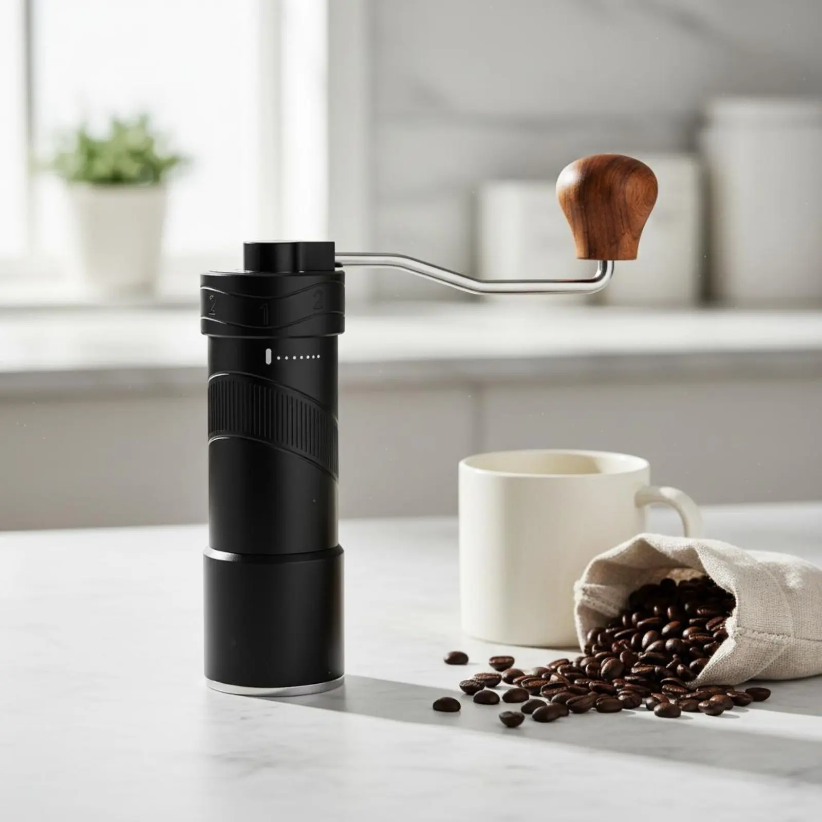 Manual Coffee Grinder External Adjustment Hand Crank Coffee Mill Adjustable Burr Grinder Non-Slip Grip Kitchen Tool for Camping
Manual Coffee Grinder External Adjustment Hand Crank Coffee Mill Adjustable Burr Grinder Non-Slip Grip Kitchen Tool for Camping