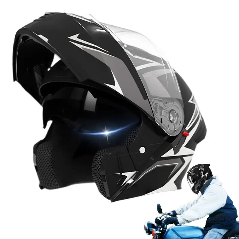 Motorcycle Helmets Full Face Helmet Double Visor Headgear Lightweight Protective Gear For Scooter Street Sportbike Motocross 
Motorcycle Helmets Full Face Helmet Double Visor Headgear Lightweight Protective Gear For Scooter Street Sportbike Motocross