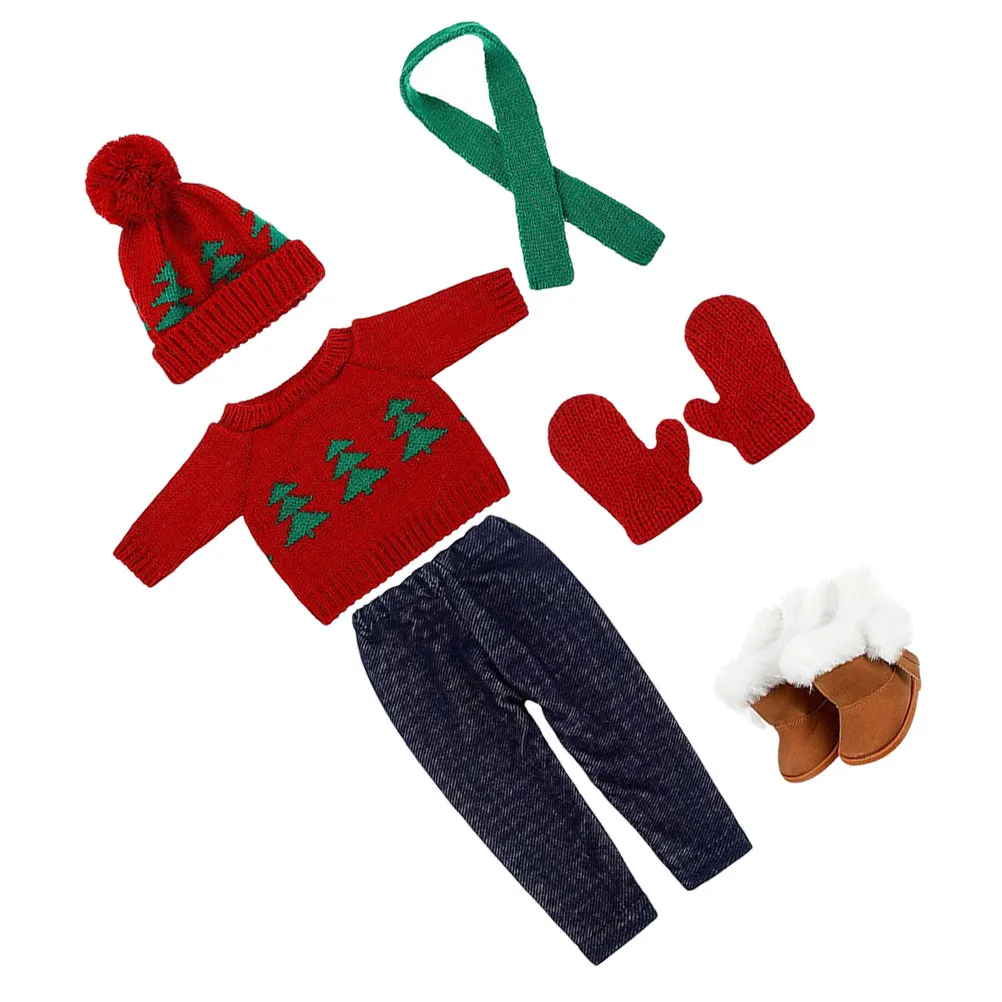 1Set Xmas Outfit Set Lovely Sweater Scarf Hat Decorations Reusable Dress Up Clothing Photo Prop Christmas Clothes
1Set Xmas Outfit Set Lovely Sweater Scarf Hat Decorations Reusable Dress Up Clothing Photo Prop Christmas Clothes