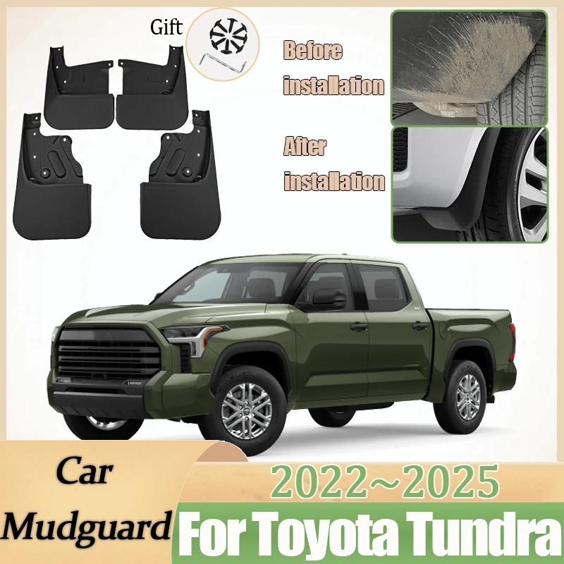 Car Mudguards for Toyota Tundra XK70 2022 2023~2025 Anti-scratch Front Wheel Protect Fender Splash Mud Flaps Guard Accessories
Car Mudguards for Toyota Tundra XK70 2022 2023~2025 Anti-scratch Front Wheel Protect Fender Splash Mud Flaps Guard Accessories