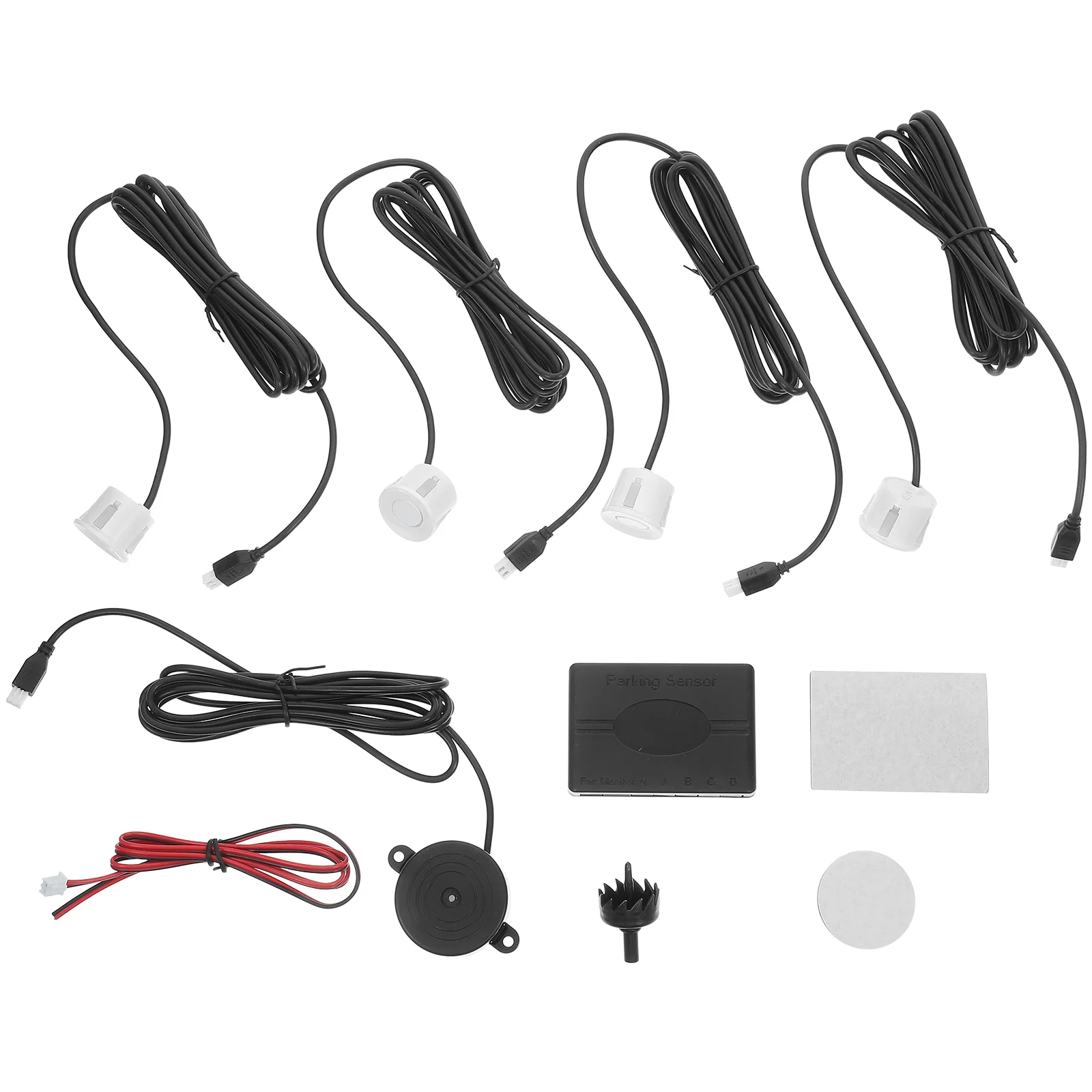 1 Set Car Parking Sensors 4 Sensors Reversing Rear Assistance Backup Park Automobile Accessories (White)
1 Set Car Parking Sensors 4 Sensors Reversing Rear Assistance Backup Park Automobile Accessories (White)
