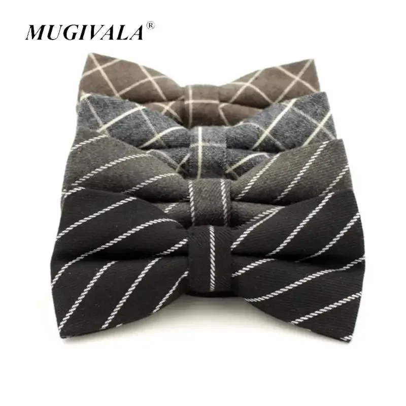 New Arrival Plaid Striped Gentleman's Adjustable Leisure Bowtie For Men Cravat Cotton Bow ties Black Grey Butterfly
New Arrival Plaid Striped Gentleman's Adjustable Leisure Bowtie For Men Cravat Cotton Bow ties Black Grey Butterfly