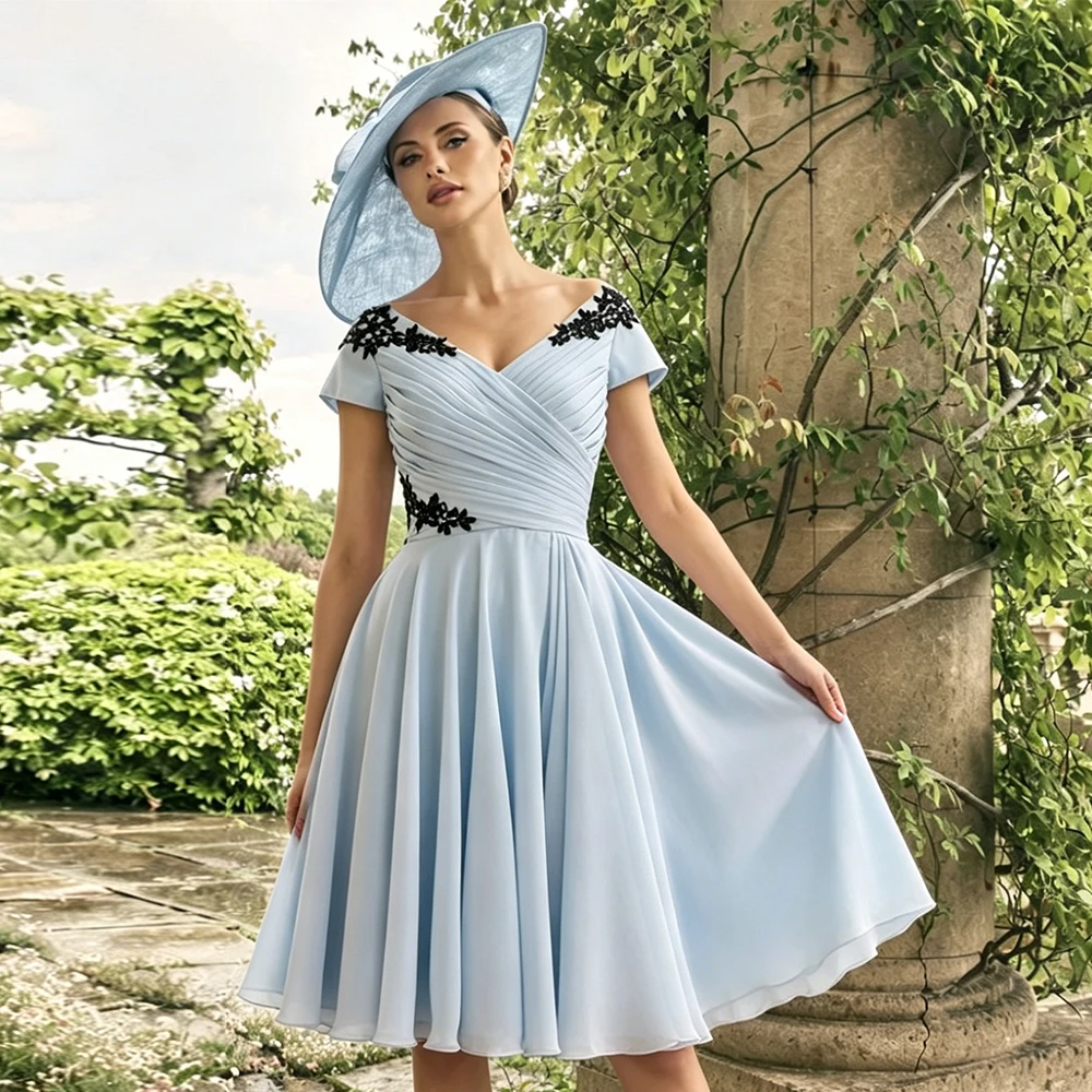 Elegant Sky Blue Mother of the Bride Dresses Chiffon Wedding Party Gowns 2026 Lace Applique Formal Dress Vestido De Customized
Elegant Sky Blue Mother of the Bride Dresses Chiffon Wedding Party Gowns 2026 Lace Applique Formal Dress Vestido De Customized