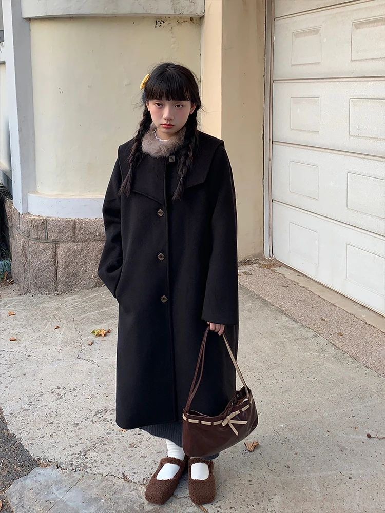 Женское шерстяное пальто Hey an Nai Bla, свободное утягивающее зимнее пальто с хлопковым наполнителем и меховым воротником
Женское шерстяное пальто Hey an Nai Bla, свободное утягивающее зимнее пальто с хлопковым наполнителем и меховым воротником