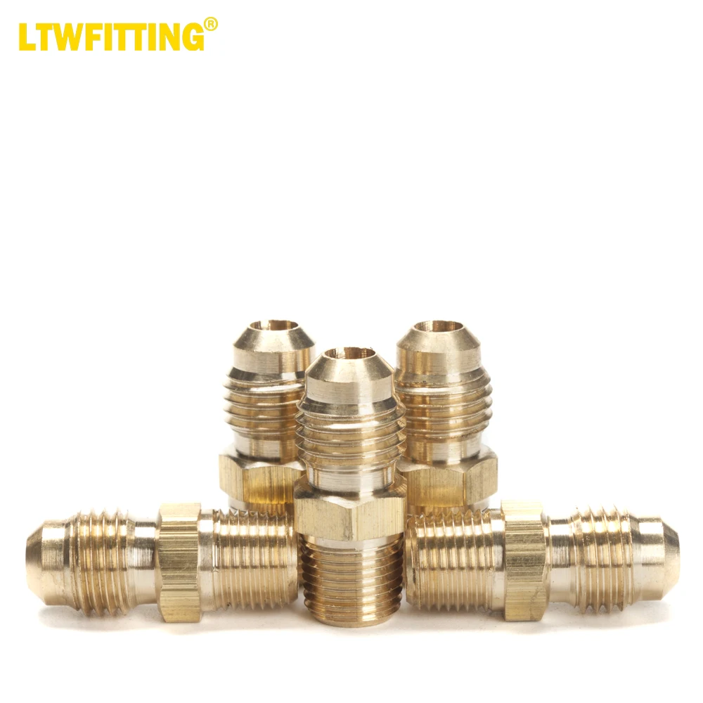 LTWFITTING Brass Flare 1/4" OD x 1/8" Male NPT Connector Tube Fitting(pack of 5)
LTWFITTING Brass Flare 1/4" OD x 1/8" Male NPT Connector Tube Fitting(pack of 5)