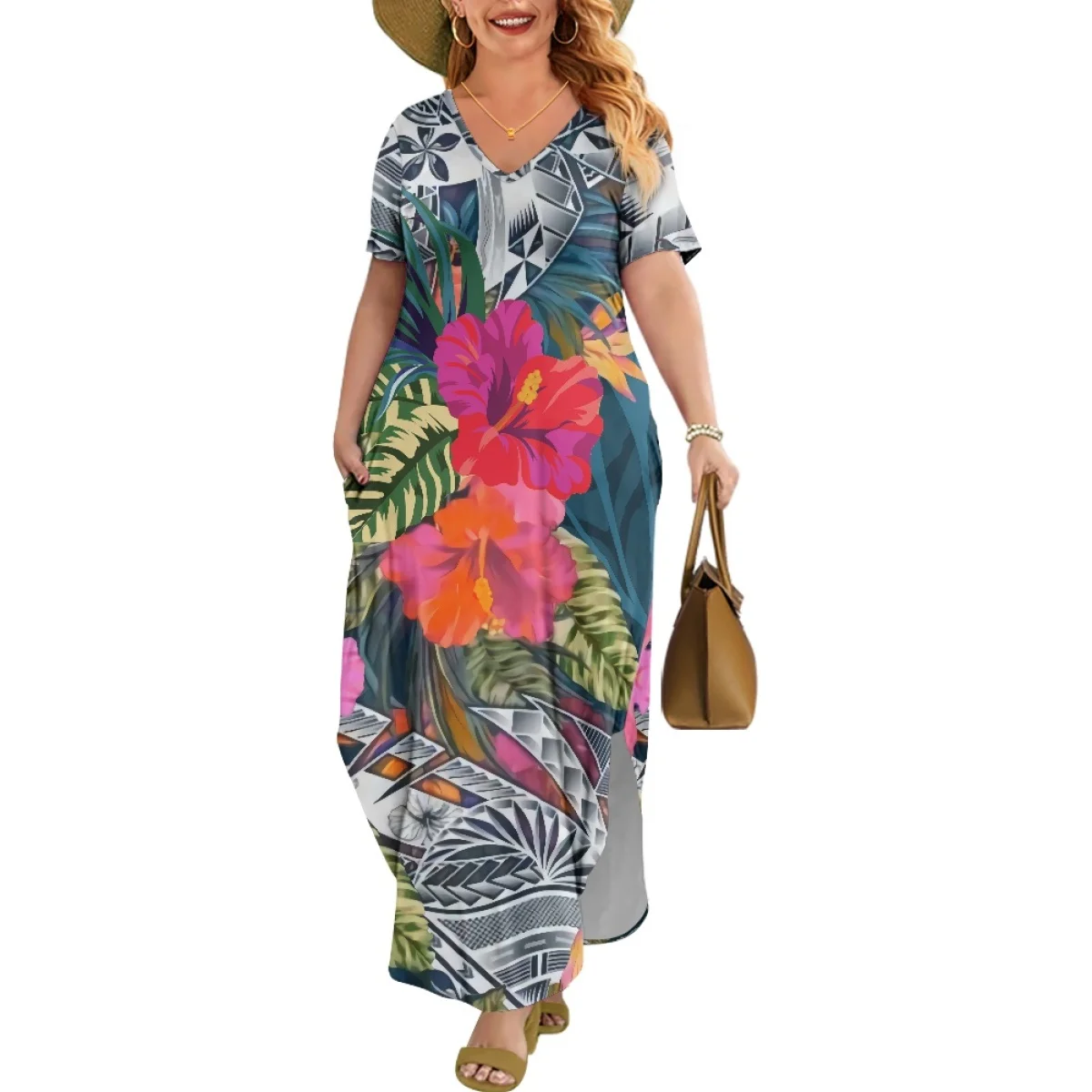 2025 New Plus Size Polynesian Tribal Clothing Printing Custom Women Hawaiian Dress Factory Direct Sales Cheap
2025 New Plus Size Polynesian Tribal Clothing Printing Custom Women Hawaiian Dress Factory Direct Sales Cheap