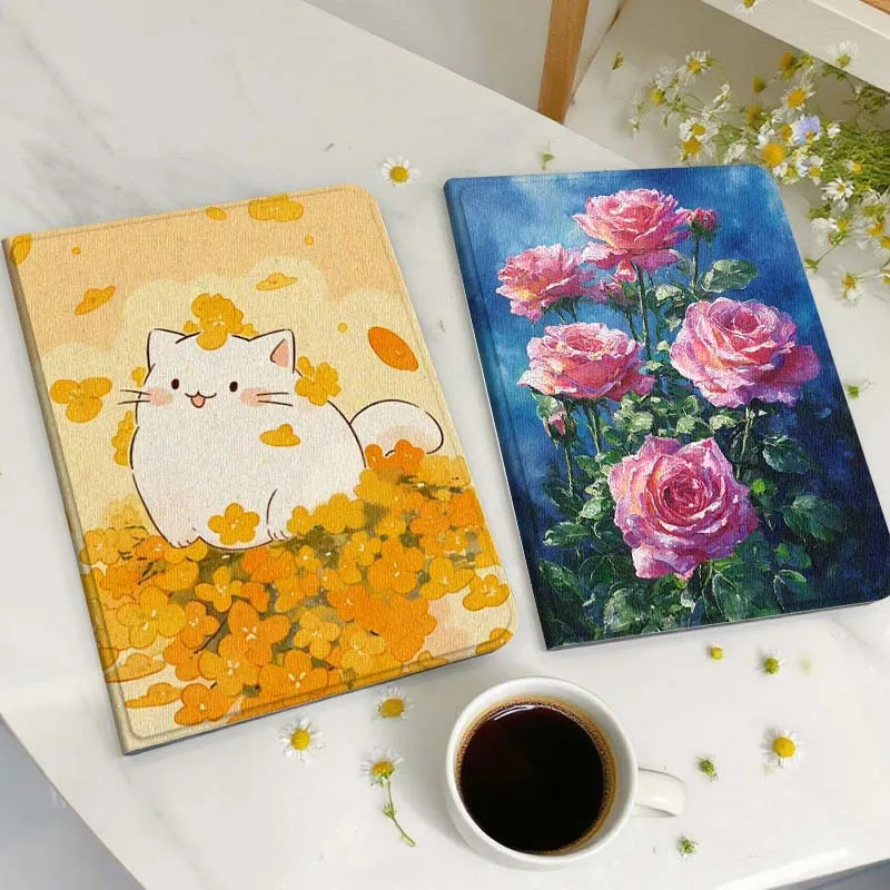 Cartoon White Cat Flowers Gift Tablet Case For Huawei Honor MatePad MediaPad Air 5 6 7 11 V6 V7 V8 V9 X9 X8 T10 T10s C5e T5
Cartoon White Cat Flowers Gift Tablet Case For Huawei Honor MatePad MediaPad Air 5 6 7 11 V6 V7 V8 V9 X9 X8 T10 T10s C5e T5
