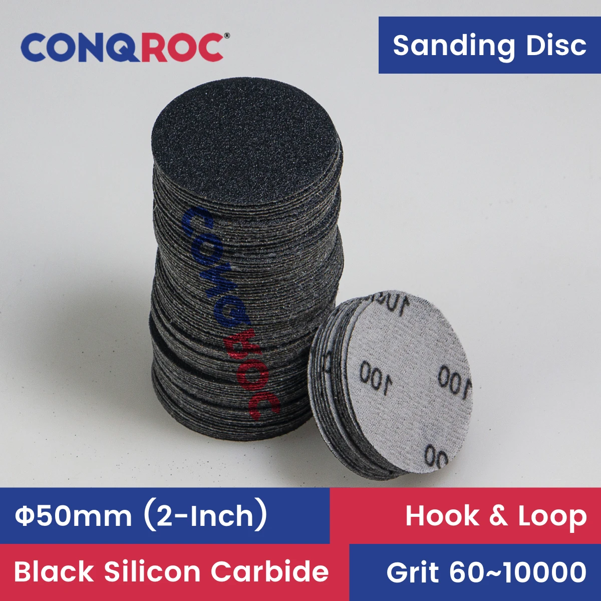 100 Pieces 50mm 2-Inch Sanding Discs Silicon Carbide Waterproof Hook and Loop for Wet and Dry Sanding Grit 60~10000
100 Pieces 50mm 2-Inch Sanding Discs Silicon Carbide Waterproof Hook and Loop for Wet and Dry Sanding Grit 60~10000
