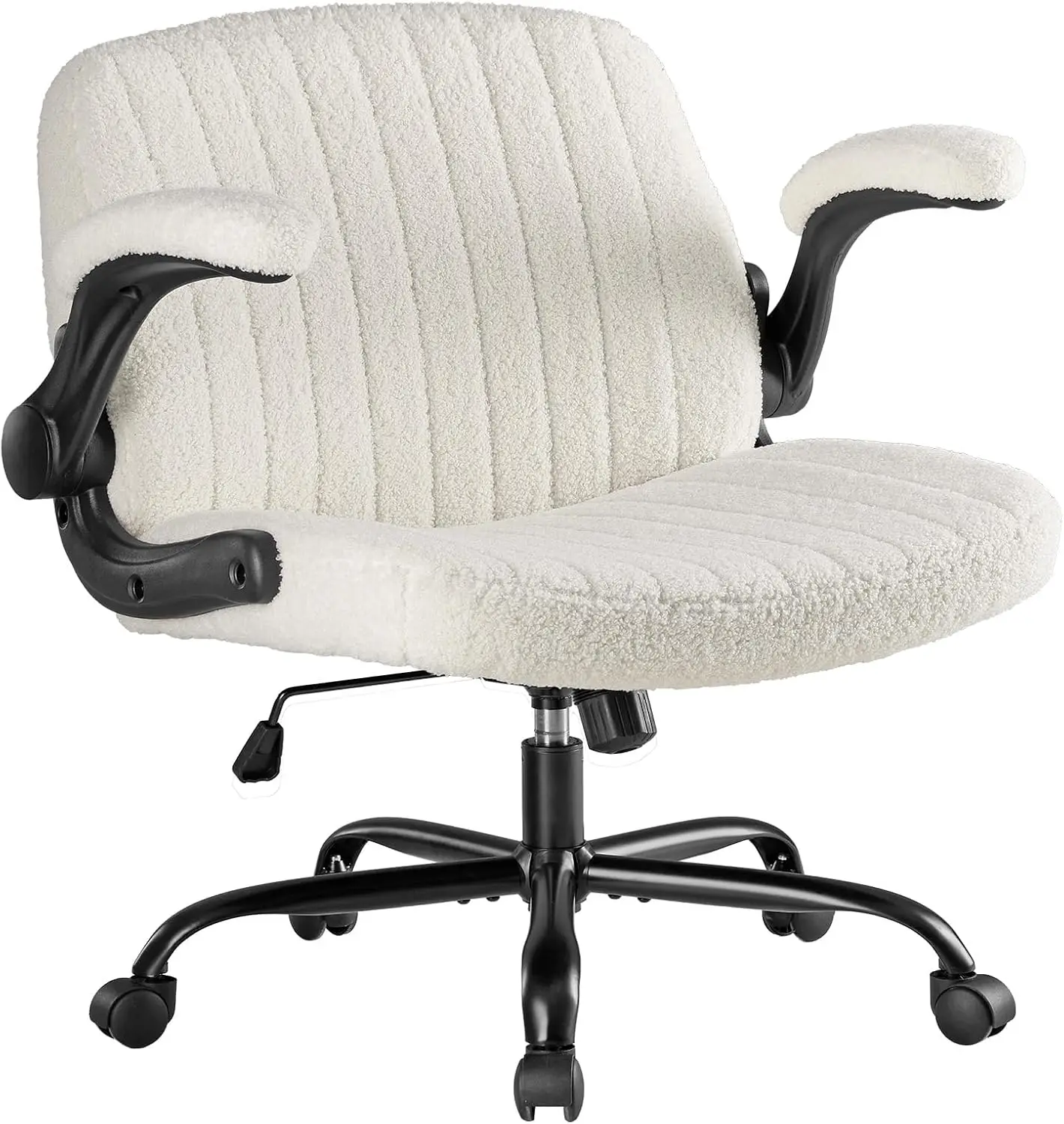 Criss Cross Home Office Chair with Wheels, Wide Cross Legged Desk Vanity Chair Comfy Fabric Flip-Up Armrests Adjustable Swivel C
Criss Cross Home Office Chair with Wheels, Wide Cross Legged Desk Vanity Chair Comfy Fabric Flip-Up Armrests Adjustable Swivel C