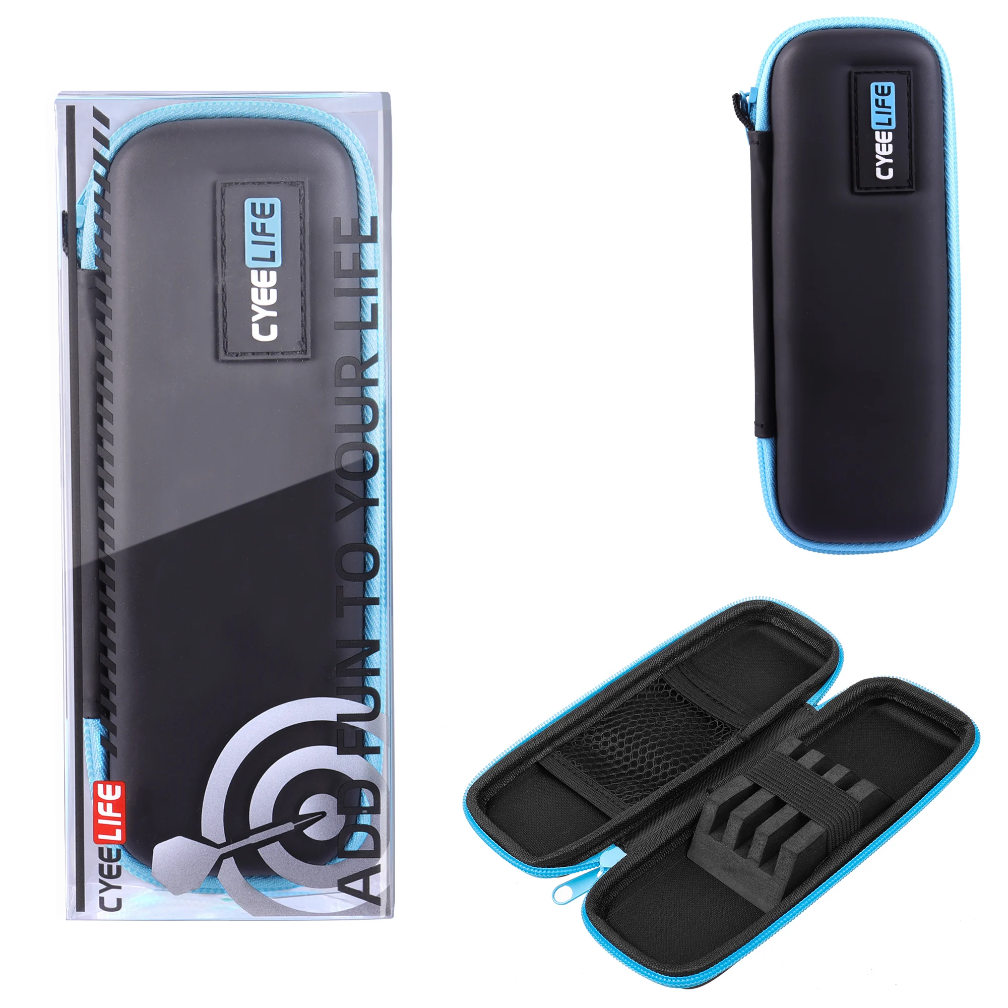 CyeeLife-Portable PU Dart Carrying Case for Steel and Soft Darts Set, Dart Holder Bag, Holds 3 Darts, Storage Organizer
CyeeLife-Portable PU Dart Carrying Case for Steel and Soft Darts Set, Dart Holder Bag, Holds 3 Darts, Storage Organizer