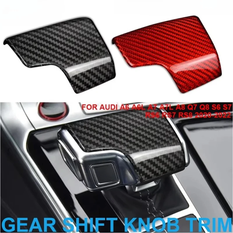 For Audi A6/L A7/L A8 Q7 Q8 S6 S7 RS6 RS7 RS8 LHD Real Dry Carbon Fiber Interior Center Console Gear Shift Lever Knob Cover Trim
For Audi A6/L A7/L A8 Q7 Q8 S6 S7 RS6 RS7 RS8 LHD Real Dry Carbon Fiber Interior Center Console Gear Shift Lever Knob Cover Trim