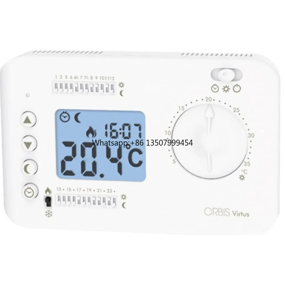 Virtus Wall-Mounted Daily Programming Thermostat Digital and Analog Home HVAC System
Virtus Wall-Mounted Daily Programming Thermostat Digital and Analog Home HVAC System
