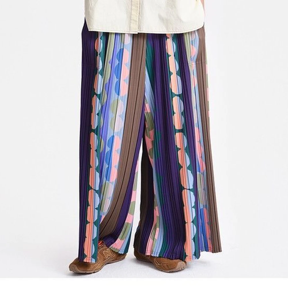 Temperament pleated new printed tube pants colorful striped wide-leg pants are thin and versatile y2k clothes
Temperament pleated new printed tube pants colorful striped wide-leg pants are thin and versatile y2k clothes