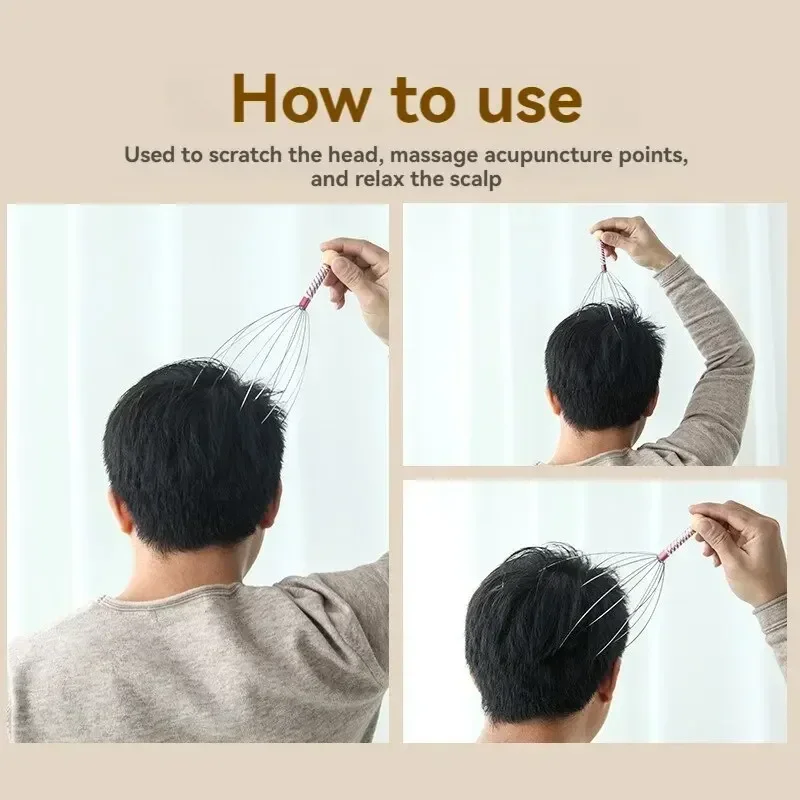 Octopus Head Massager Scratching Scalp Relaxation Relief Body Massager Scratcher Relieves Tension Health Care Tools Random Color
Octopus Head Massager Scratching Scalp Relaxation Relief Body Massager Scratcher Relieves Tension Health Care Tools Random Color