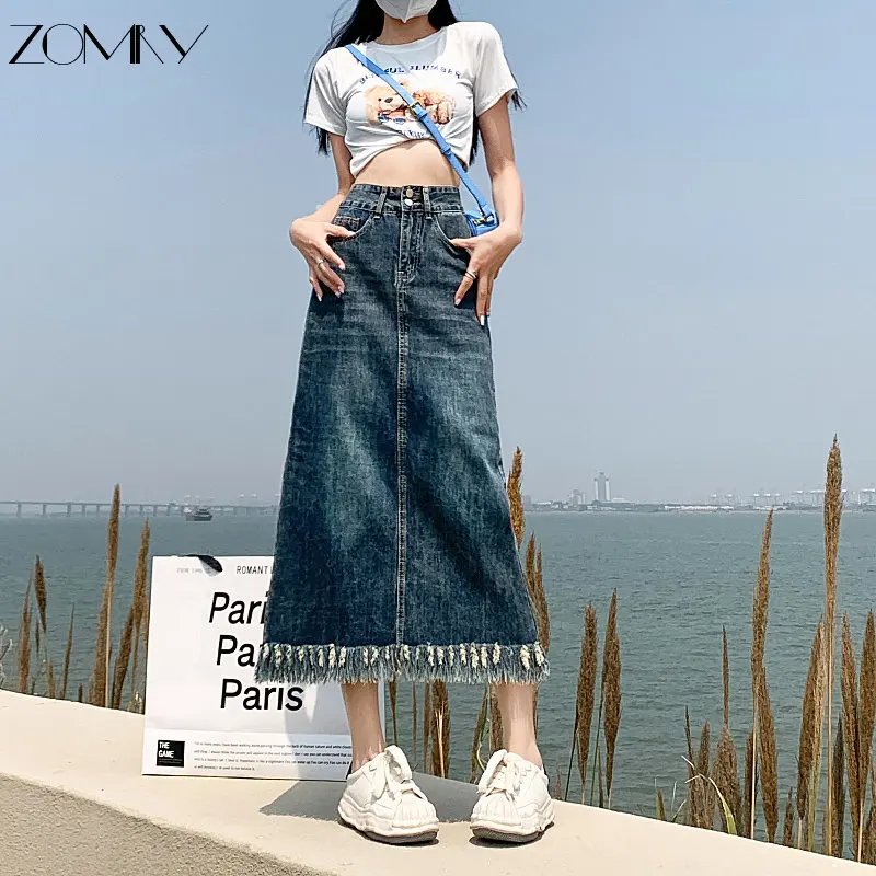 ZOMRY 2023 New Family Clothes Big Girls Summer Women Denim Skirts Cotton Lady Clothes Versatile Commuter Style Denim Skirt
ZOMRY 2023 New Family Clothes Big Girls Summer Women Denim Skirts Cotton Lady Clothes Versatile Commuter Style Denim Skirt