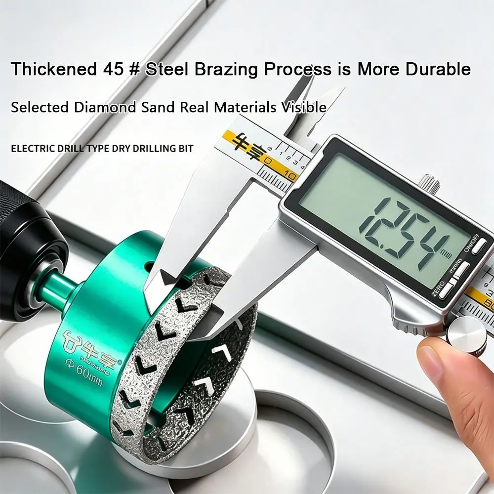 Special Use Tile Hole Saw Thickened Body Brazed Tip Ceramic Drill Bit 45 Steel Material Quick Drilling Dry Drill Hole Opener
Special Use Tile Hole Saw Thickened Body Brazed Tip Ceramic Drill Bit 45 Steel Material Quick Drilling Dry Drill Hole Opener