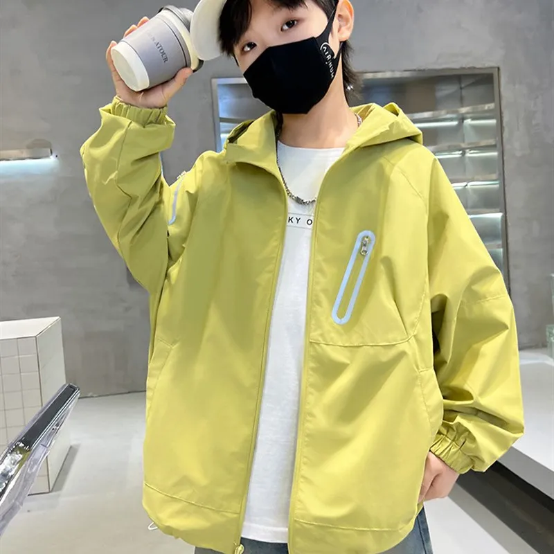 Spring Boys Casual Hooded Jacket Zipper Windbreaker Children's Polyester Fiber Soft Treatment Short Style Baby Clothes
Spring Boys Casual Hooded Jacket Zipper Windbreaker Children's Polyester Fiber Soft Treatment Short Style Baby Clothes
