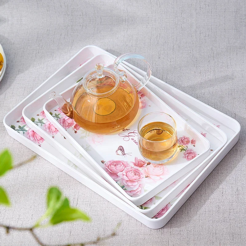 High-grade rectangular round Suqare thickening tray wine tray tea tray creative tea tableware storage plate plastic fruit plate
High-grade rectangular round Suqare thickening tray wine tray tea tray creative tea tableware storage plate plastic fruit plate