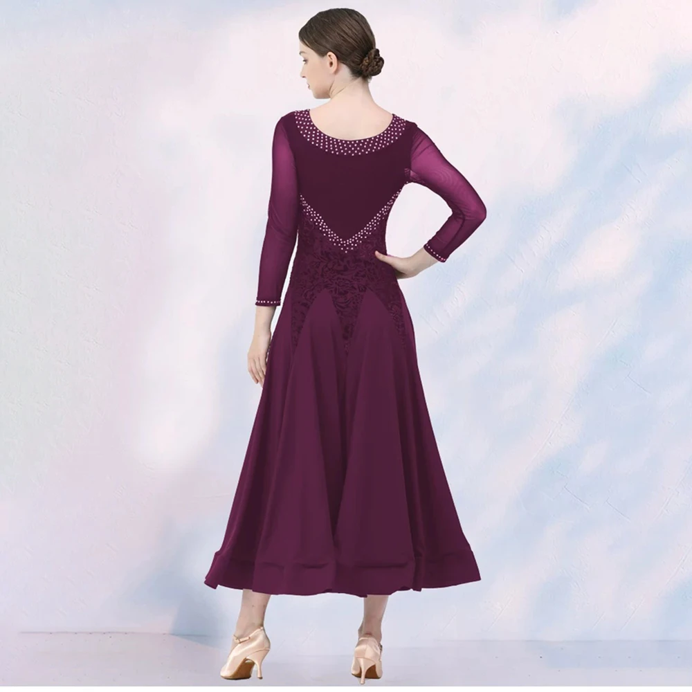 Elegant Ballroom Dance Dress for Women Performance Big Swing Modern Dance Costumes Standard Waltz Tango Practice Dresses
Elegant Ballroom Dance Dress for Women Performance Big Swing Modern Dance Costumes Standard Waltz Tango Practice Dresses