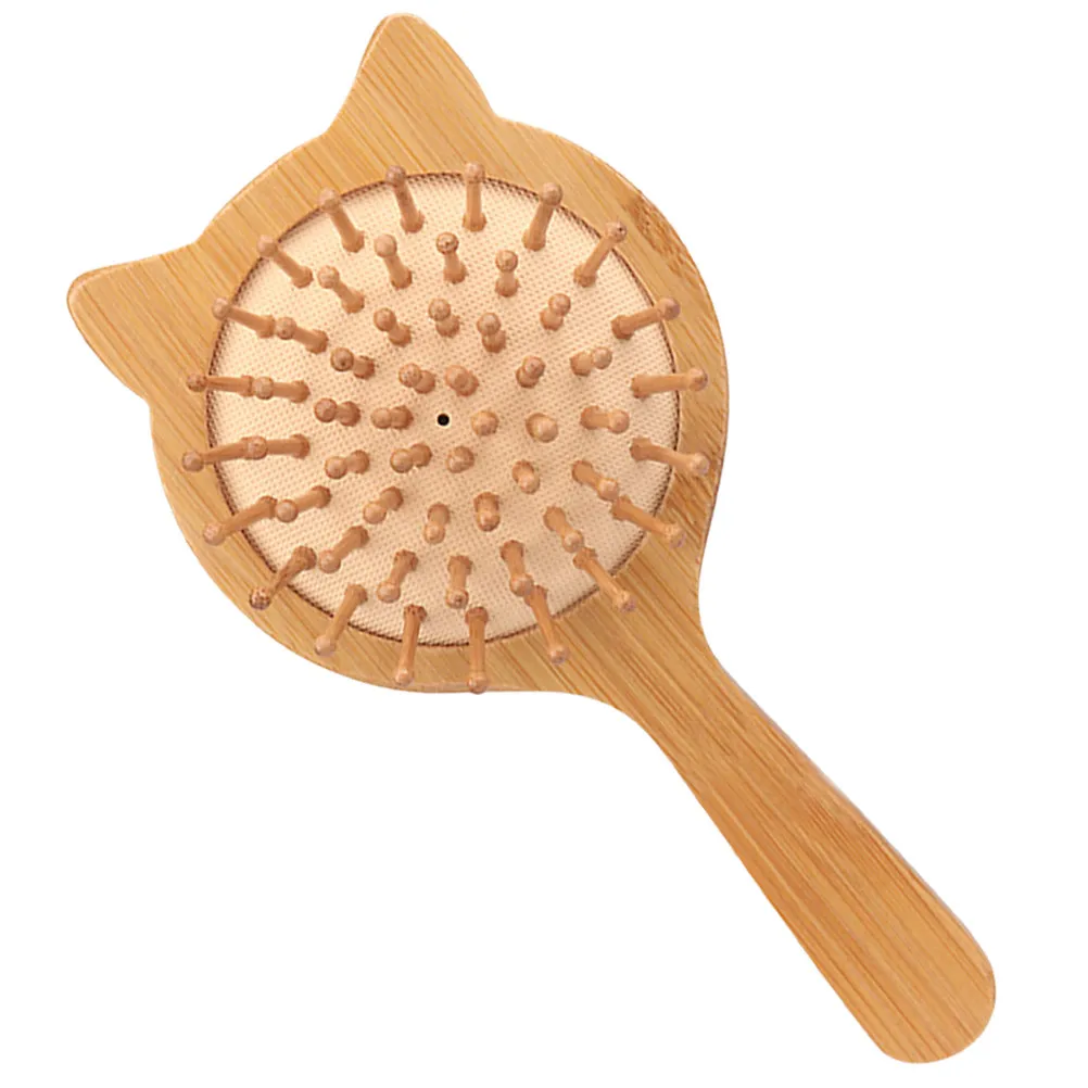 Расческа для распутывания волос из бамбука с ушками кошки, с гладкими зубцами, для ухода за кожей головы, для тонких волос, для женщин и подростков
Расческа для распутывания волос из бамбука с ушками кошки, с гладкими зубцами, для ухода за кожей головы, для тонких волос, для женщин и подростков