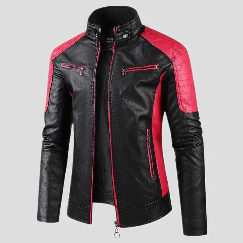 2024 Spring High Quality Men's Zipper Jacket Multi-Pocket Leather Jacket Youthful Vitality Style Long Length Faux Leather
2024 Spring High Quality Men's Zipper Jacket Multi-Pocket Leather Jacket Youthful Vitality Style Long Length Faux Leather