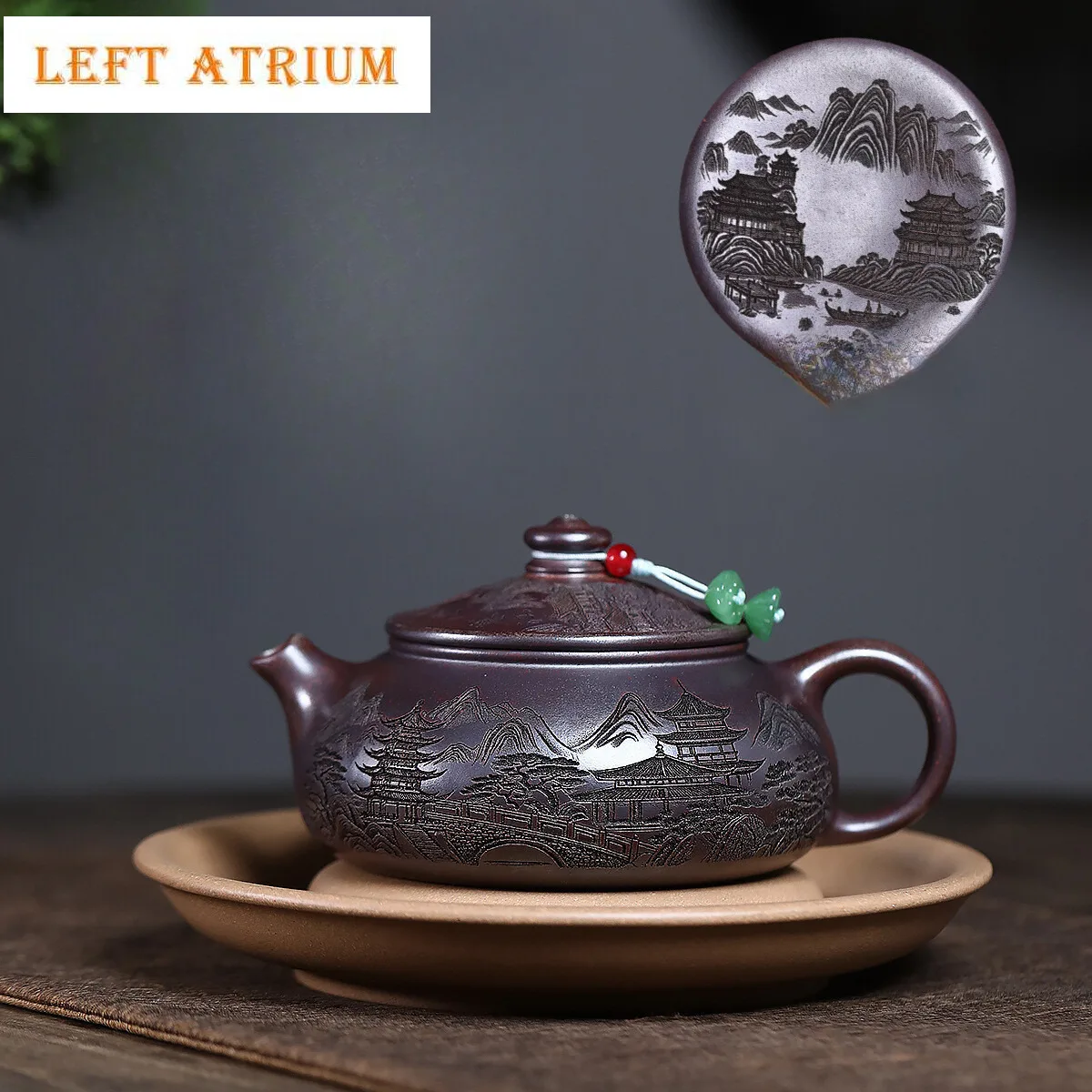 250ml Yixing Purple Clay Teapots Handmade Carved Han Jiang Pot Raw Ore Wood-fired Porcelain Mud Kettle With Filter Zisha Tea Set
250ml Yixing Purple Clay Teapots Handmade Carved Han Jiang Pot Raw Ore Wood-fired Porcelain Mud Kettle With Filter Zisha Tea Set