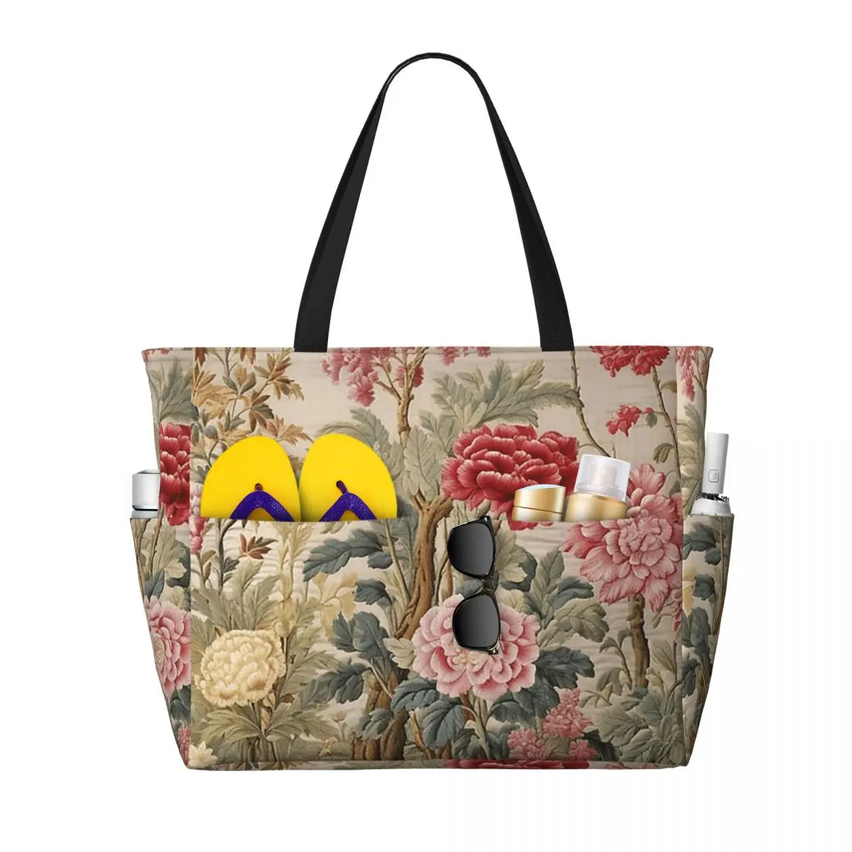 Rococo Style Luxury Floral Beach Tote Bag Sport Gym Yoga Duffle Large Tote Bag Women Travel Bag Fitness bag
Rococo Style Luxury Floral Beach Tote Bag Sport Gym Yoga Duffle Large Tote Bag Women Travel Bag Fitness bag