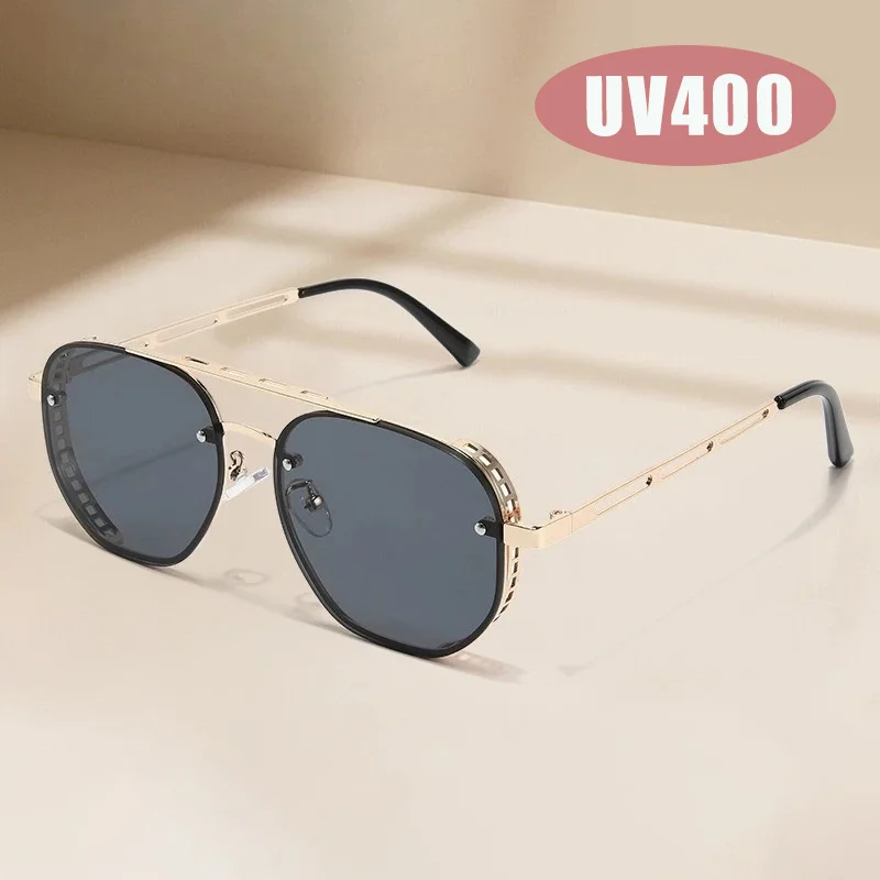 Fashionable Oversized Double-bridge Sunglasses Side-vented Premium Polarised Lenses UV-protective Eyewear Classic Driving Shades
Fashionable Oversized Double-bridge Sunglasses Side-vented Premium Polarised Lenses UV-protective Eyewear Classic Driving Shades