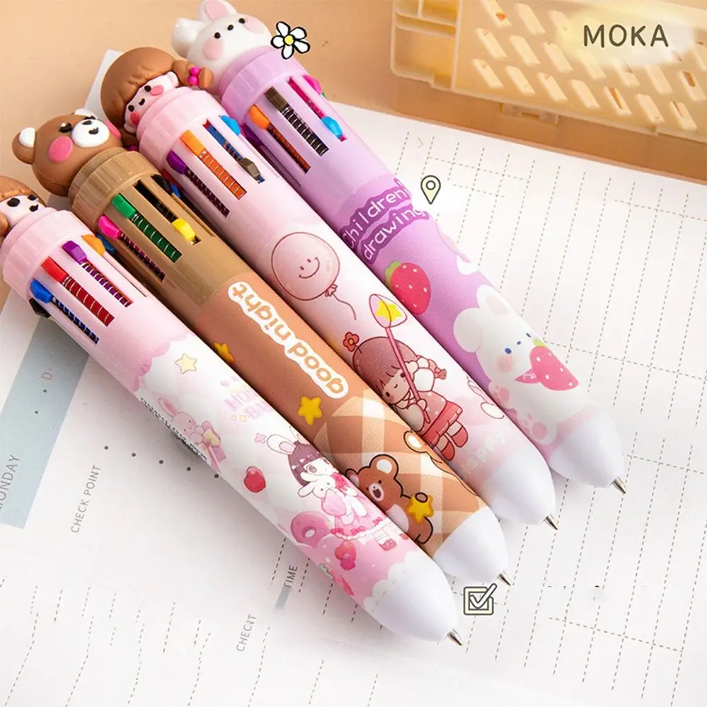 Stronauts/Dinosaurs/Animals 10-Color Pen Silicone Doll Quick Drying Gel Pen Press Type 10 Colors Ink Ballpoint Pen Student
Stronauts/Dinosaurs/Animals 10-Color Pen Silicone Doll Quick Drying Gel Pen Press Type 10 Colors Ink Ballpoint Pen Student