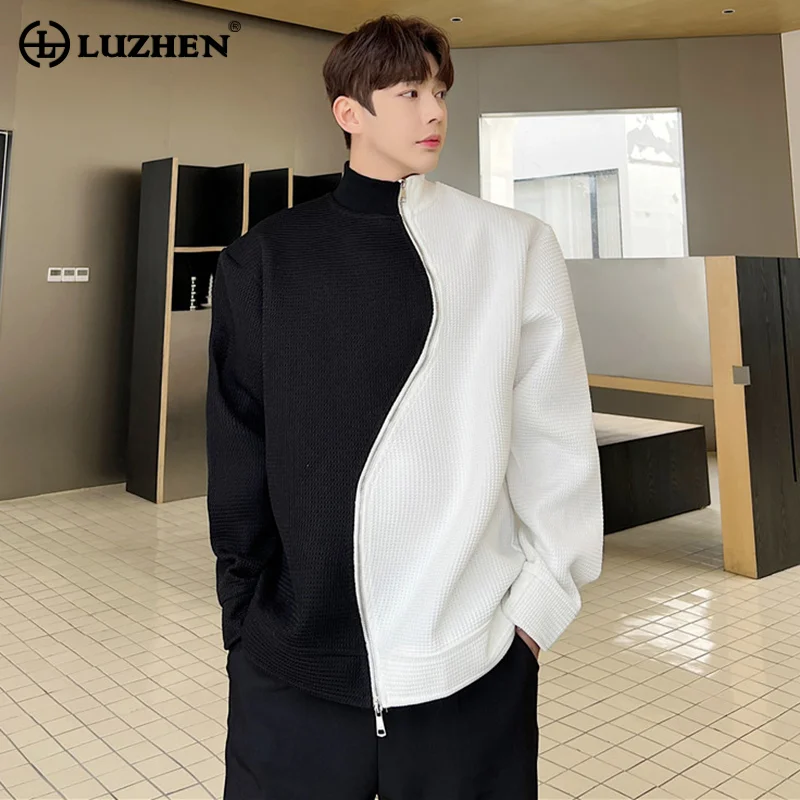 LUZHEN 2024 Spring Color Contrast Splicing Design Original Casual Tops Men High Street Elegant Round Neck Tops Sweatshirt Fb29c8
LUZHEN 2024 Spring Color Contrast Splicing Design Original Casual Tops Men High Street Elegant Round Neck Tops Sweatshirt Fb29c8