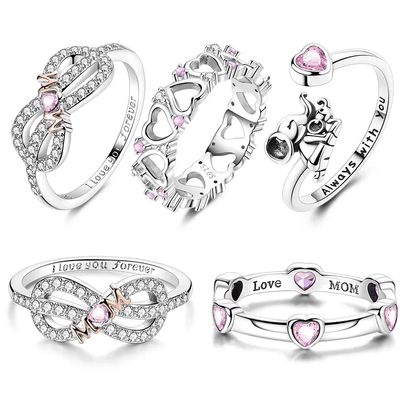 925 Sterling Silver Ring Female Romantic Love Mother's Day Series Zircon Love Ring Exquisite Engagement Wedding Accessories
925 Sterling Silver Ring Female Romantic Love Mother's Day Series Zircon Love Ring Exquisite Engagement Wedding Accessories