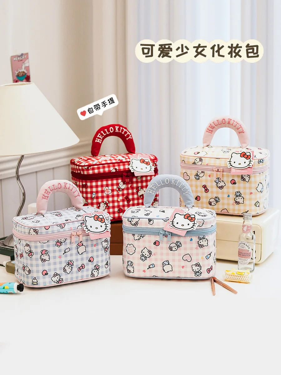 Genuine Sanrio Hello Kitty Large Capacity Cosmetic Bag Cute Handheld Makeup Organizer Travel Toiletry Storage Case For Girls
Genuine Sanrio Hello Kitty Large Capacity Cosmetic Bag Cute Handheld Makeup Organizer Travel Toiletry Storage Case For Girls