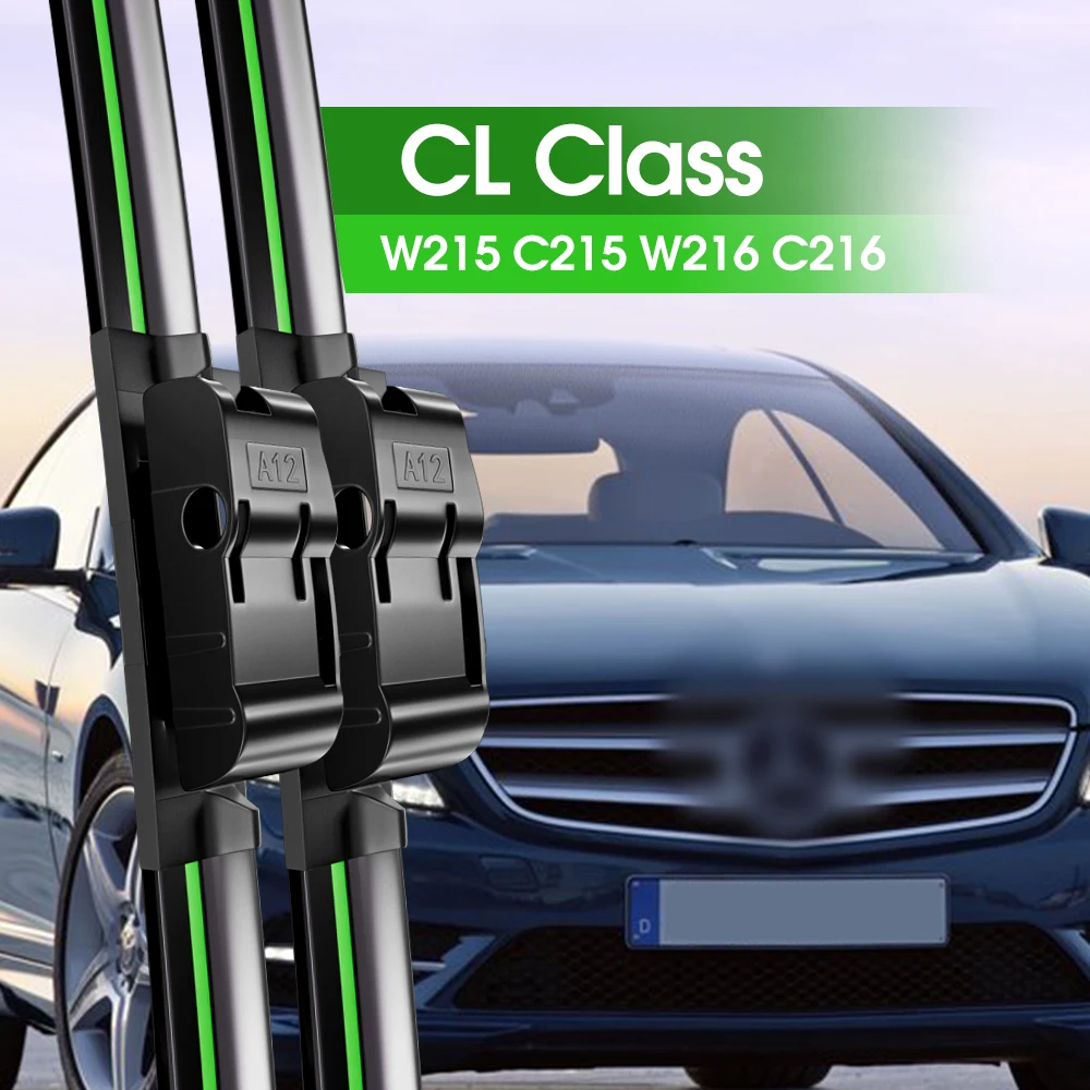 Щетки стеклоочистителя для Mercedes Benz CL Class W215 C215 W216 C216 1999-2014, 2 шт.
Щетки стеклоочистителя для Mercedes Benz CL Class W215 C215 W216 C216 1999-2014, 2 шт.