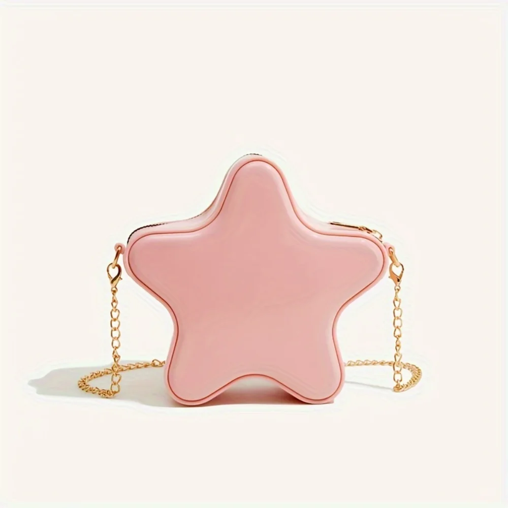 Kawaii Star Shaped Crossbody Bag, Women's Small Bag, Novelty Zipper Crossbody Chain Bag Wallet
Kawaii Star Shaped Crossbody Bag, Women's Small Bag, Novelty Zipper Crossbody Chain Bag Wallet