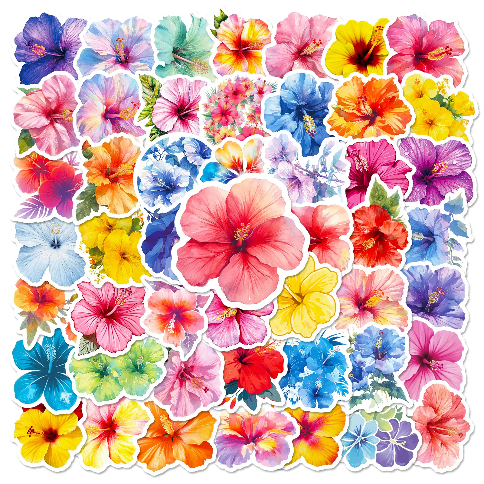50Pcs Hibiscus Floral Stickers Aesthetic Waterproof Decals for Journal Notebook Water Bottle Scrapbook DIY Decor
50Pcs Hibiscus Floral Stickers Aesthetic Waterproof Decals for Journal Notebook Water Bottle Scrapbook DIY Decor