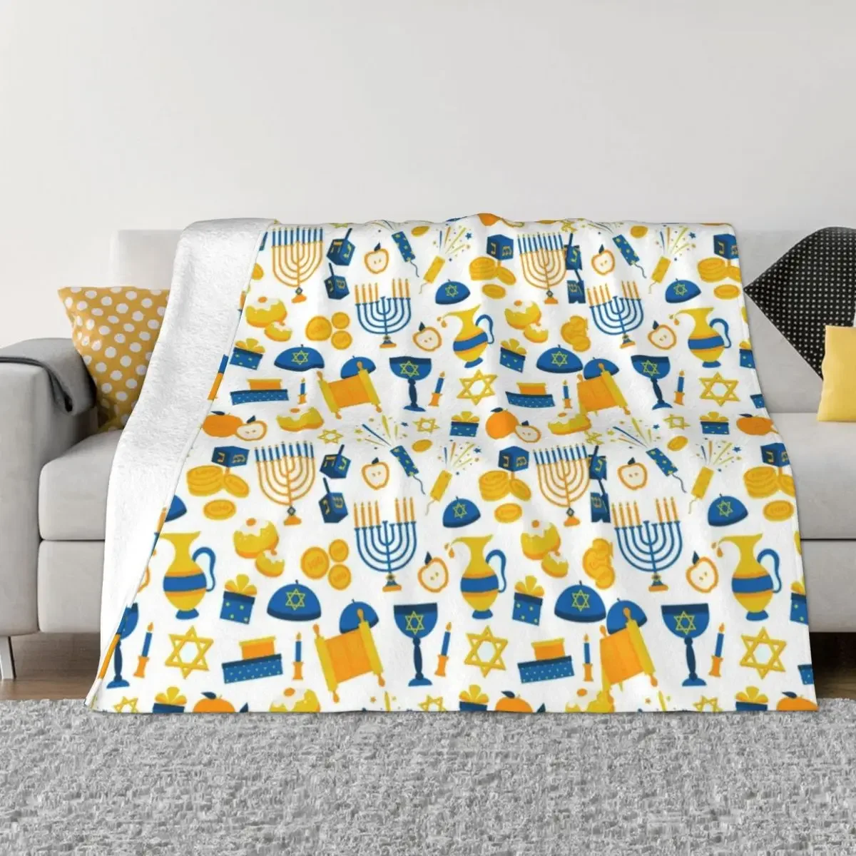Hanukkah Traditional Festive Plaid Blanket Flannel Spring/Autumn Portable Thin Throw Blanket for Bed Bedroom Bedding Throws
Hanukkah Traditional Festive Plaid Blanket Flannel Spring/Autumn Portable Thin Throw Blanket for Bed Bedroom Bedding Throws