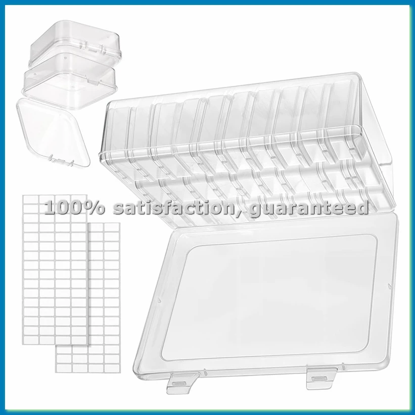 Набор из 62 органайзеров для бусин, коробки для хранения ювелирных изделий, маленькие контейнеры для бусин, коробки для рукоделия и творчества - ABLL
Набор из 62 органайзеров для бусин, коробки для хранения ювелирных изделий, маленькие контейнеры для бусин, коробки для рукоделия и творчества - ABLL