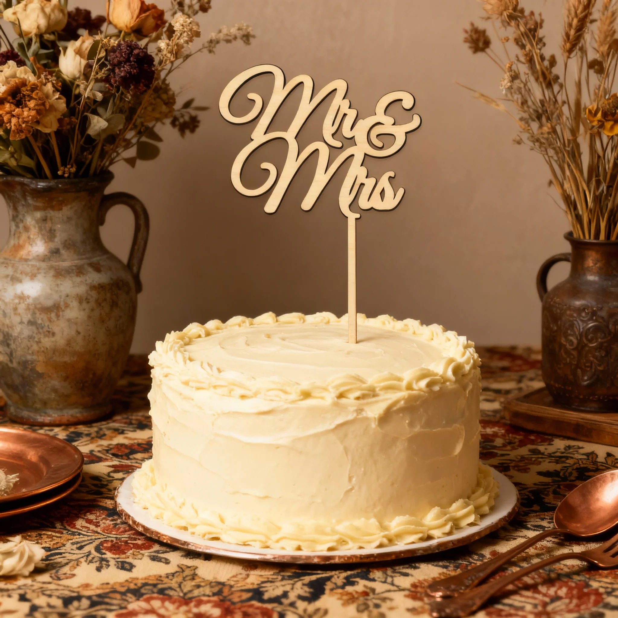 Mr & Mrs Wooden Cake Topper, Wedding Cake Decor for Bride and Groom, Rustic 4.5 inch, Bridal Shower Engagement Party Decoration
Mr & Mrs Wooden Cake Topper, Wedding Cake Decor for Bride and Groom, Rustic 4.5 inch, Bridal Shower Engagement Party Decoration