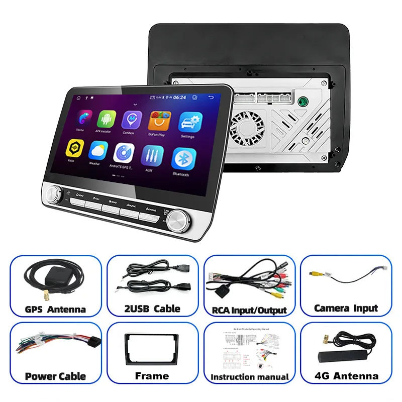 8-Core CPU high-end Android car large-screen navigation, dual-knob car machine, with 4G car navigator
8-Core CPU high-end Android car large-screen navigation, dual-knob car machine, with 4G car navigator