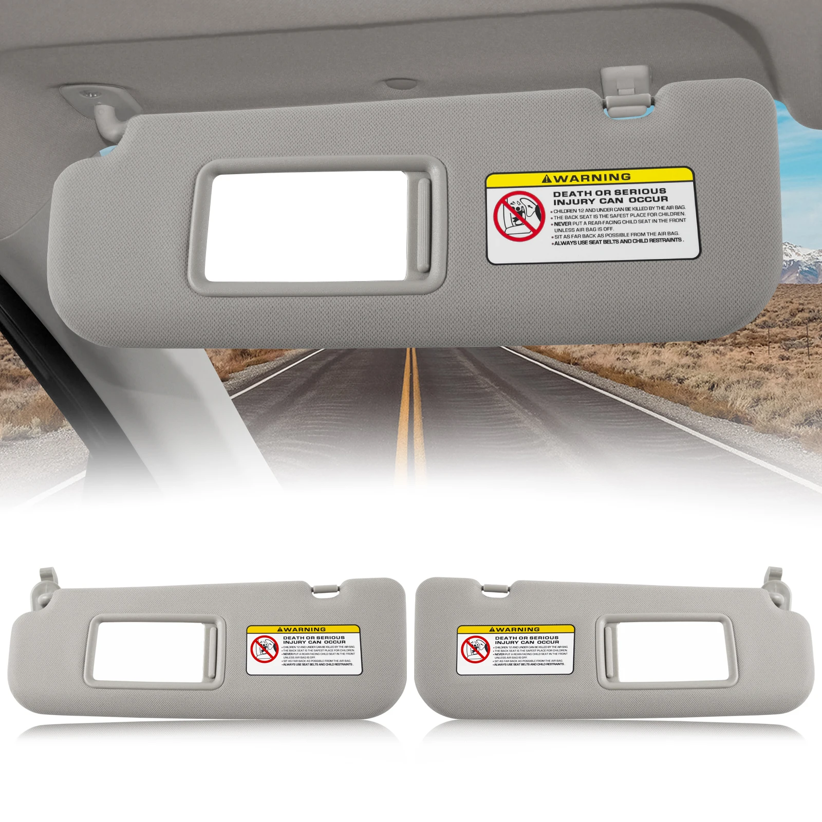 Car Sun Visor Fit For Hyundai Elantra 2011-2015 with Vanity Mirror Cover Plate for Blocking Sunlight 852103X000TX 852203X000TX
Car Sun Visor Fit For Hyundai Elantra 2011-2015 with Vanity Mirror Cover Plate for Blocking Sunlight 852103X000TX 852203X000TX