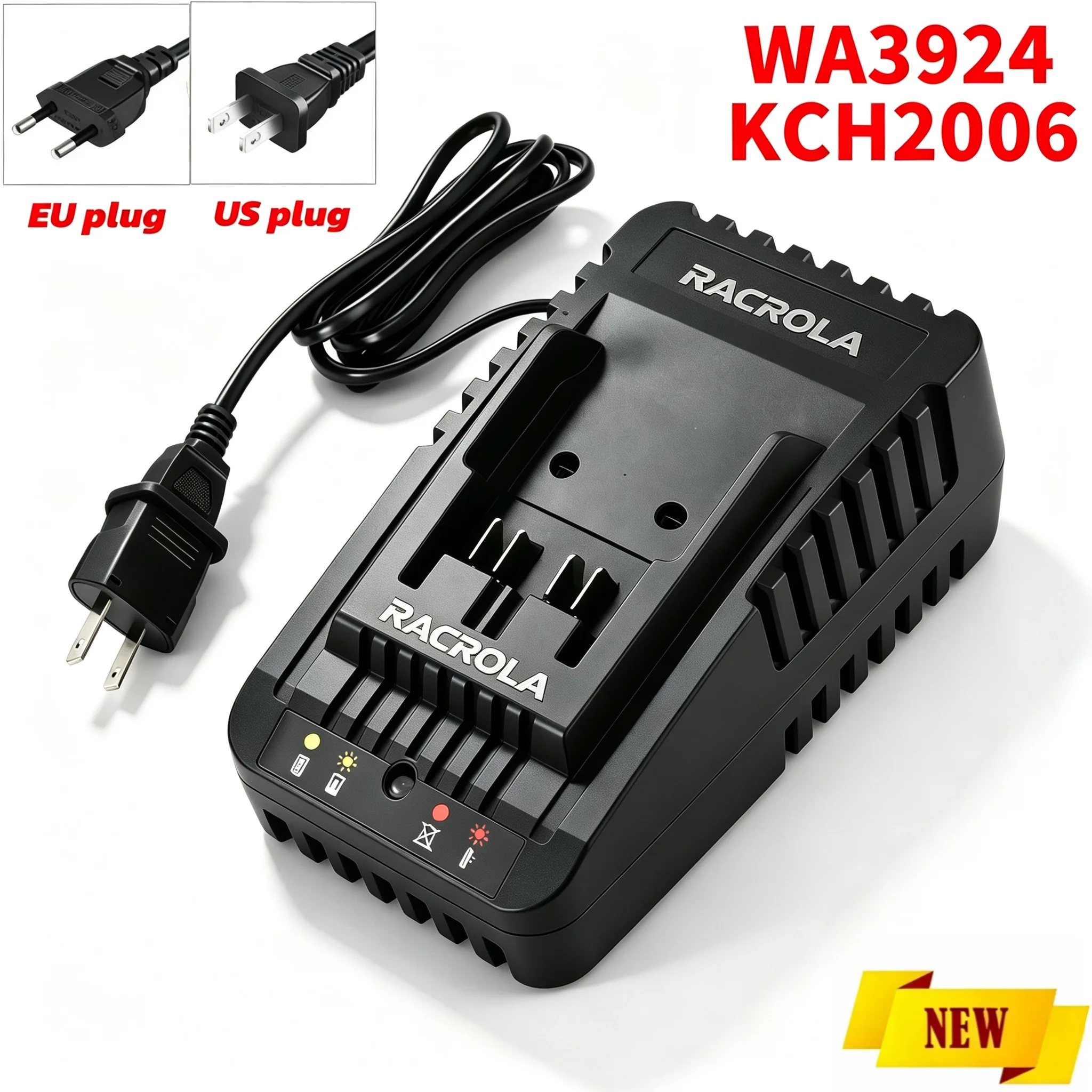 20V Lithium Battery Charger Fit Worx WA3924 WA3922 WA3593 WA3016 WA3027, Kress KCH2006 Replacement Power Tool Accessory
20V Lithium Battery Charger Fit Worx WA3924 WA3922 WA3593 WA3016 WA3027, Kress KCH2006 Replacement Power Tool Accessory