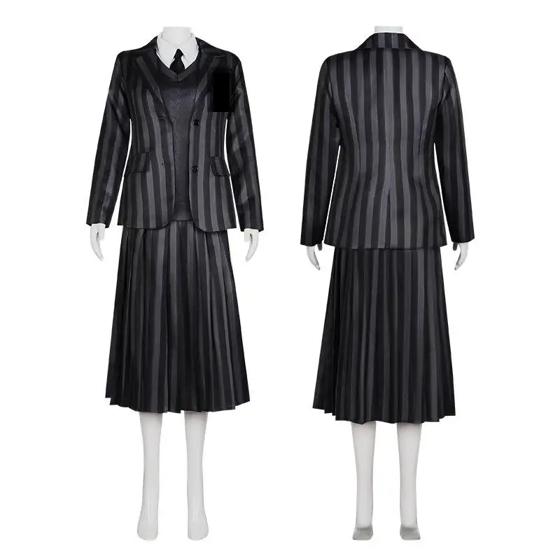 Adam's Family Cosplay Costume Black Dress Wednesday Main Character Halloween Performance Women's Fashion Stage Outfit
Adam's Family Cosplay Costume Black Dress Wednesday Main Character Halloween Performance Women's Fashion Stage Outfit