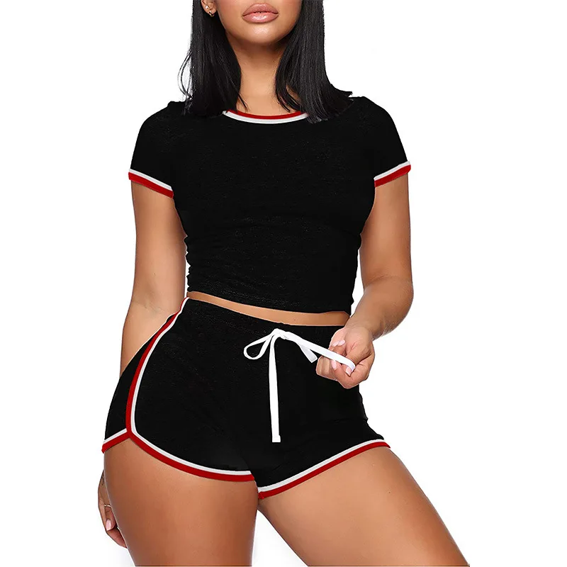 2024 Explosions In Summer Plus Size Women's Suit Solid Color Stitching Short Sleeve Casual Two-piece Women Conjuntos Curtos
2024 Explosions In Summer Plus Size Women's Suit Solid Color Stitching Short Sleeve Casual Two-piece Women Conjuntos Curtos