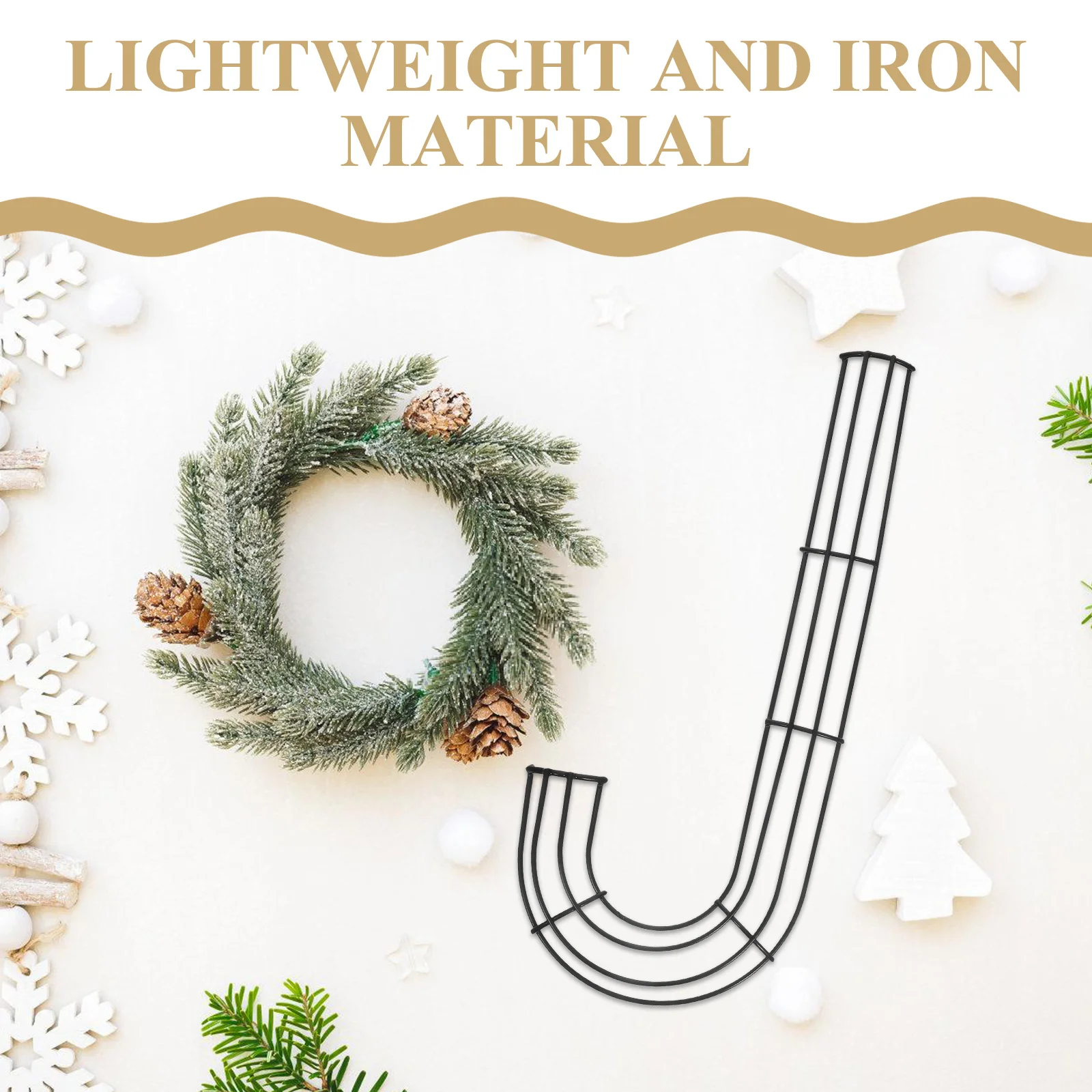 2PCS Christmas Wreath Form Wire Wreath Frame Candy Cane Garland Ring for DIY Crafts Floral Projects Xmas Holiday Home Decor
2PCS Christmas Wreath Form Wire Wreath Frame Candy Cane Garland Ring for DIY Crafts Floral Projects Xmas Holiday Home Decor